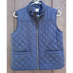 J. CREW Boys Navy Blue Crewcuts Puffer Vest Quilted Size Large